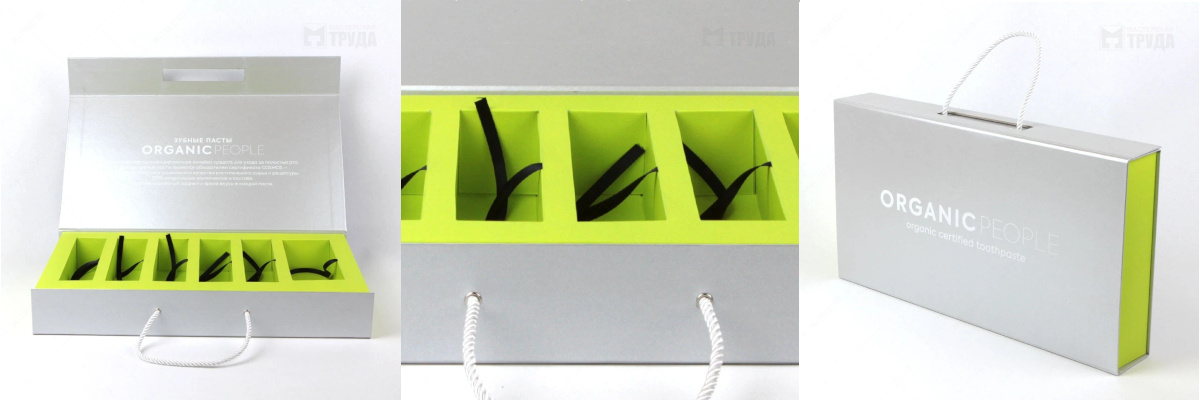 Фото коробка кашированная с ложементом для образцов